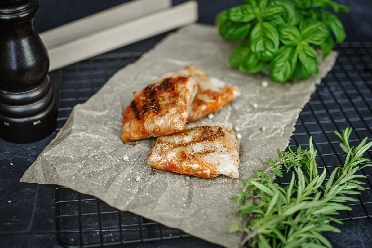 Knusprige Jackfruitfilets vom Grill Jackfruit in Reispapier JACKY F.