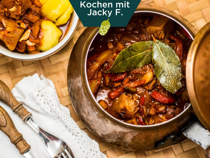 Jackfruit-Dunkelbier-Gulasch | Paradiesfutter