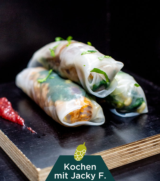 BBQ Jackfruit Sommerrollen | In Jacks Kitchen