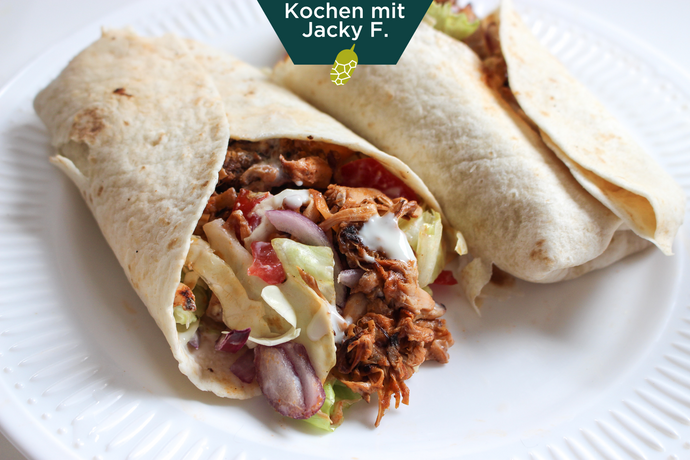 Jackfruit Dürüm Vöner | Veggefuttert