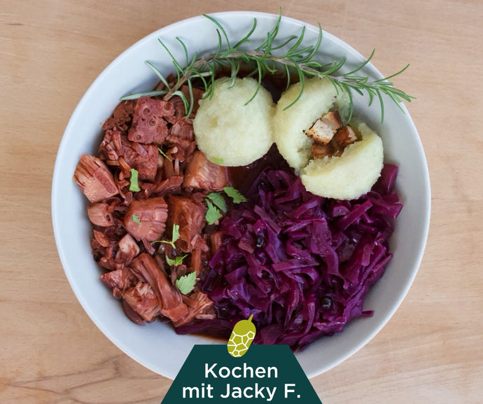 Veganes Gulasch mit Jackfruit | Satte Sache