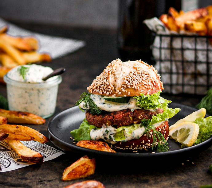 Veganer "Fisch"-Burger mit Smoked Jackfruit | you_did_pumpkinlove