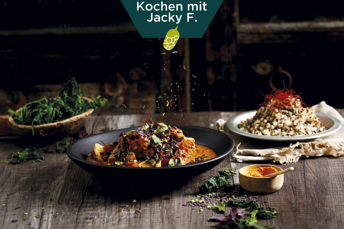 Algen-Jackfruit-Curry mit Quinoa | Ocean's Flavour